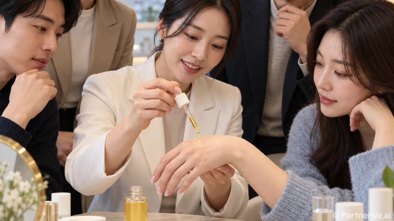 비타민씨 세럼 추천을 묻던 손님의 손등이 떠올랐다