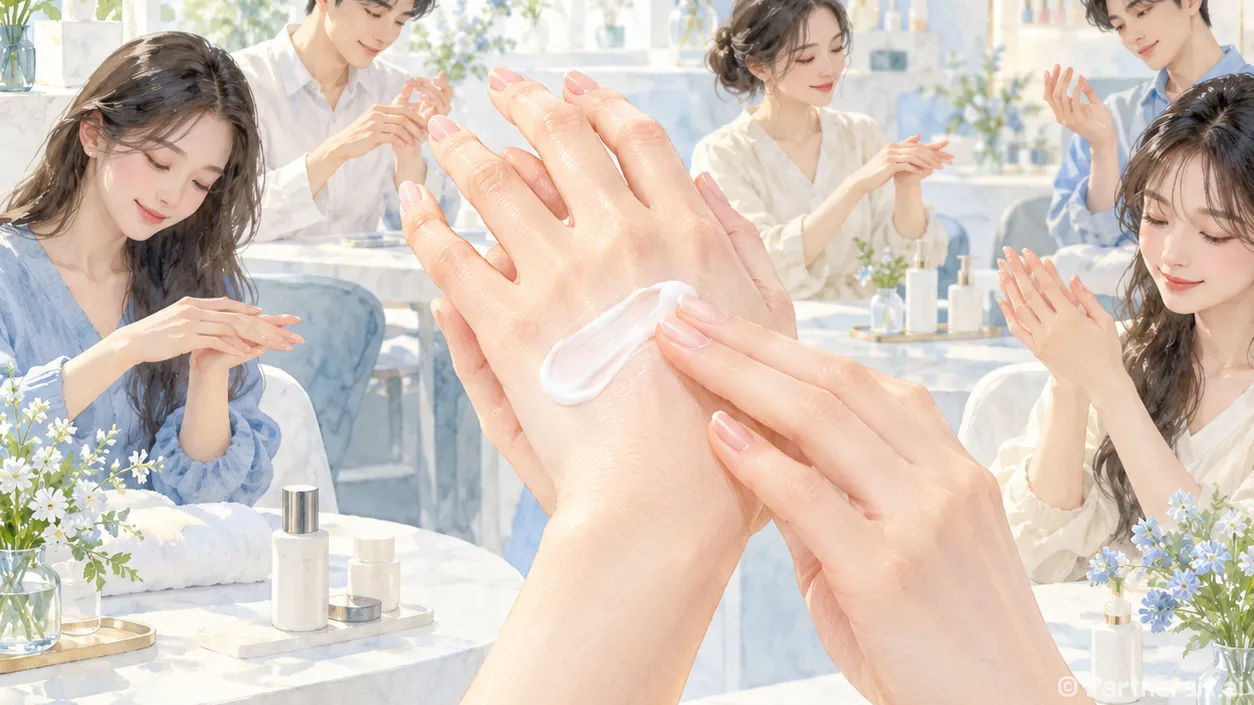 코스노리 톤업크림을 바르고 네일 사진을 찍어봤더니