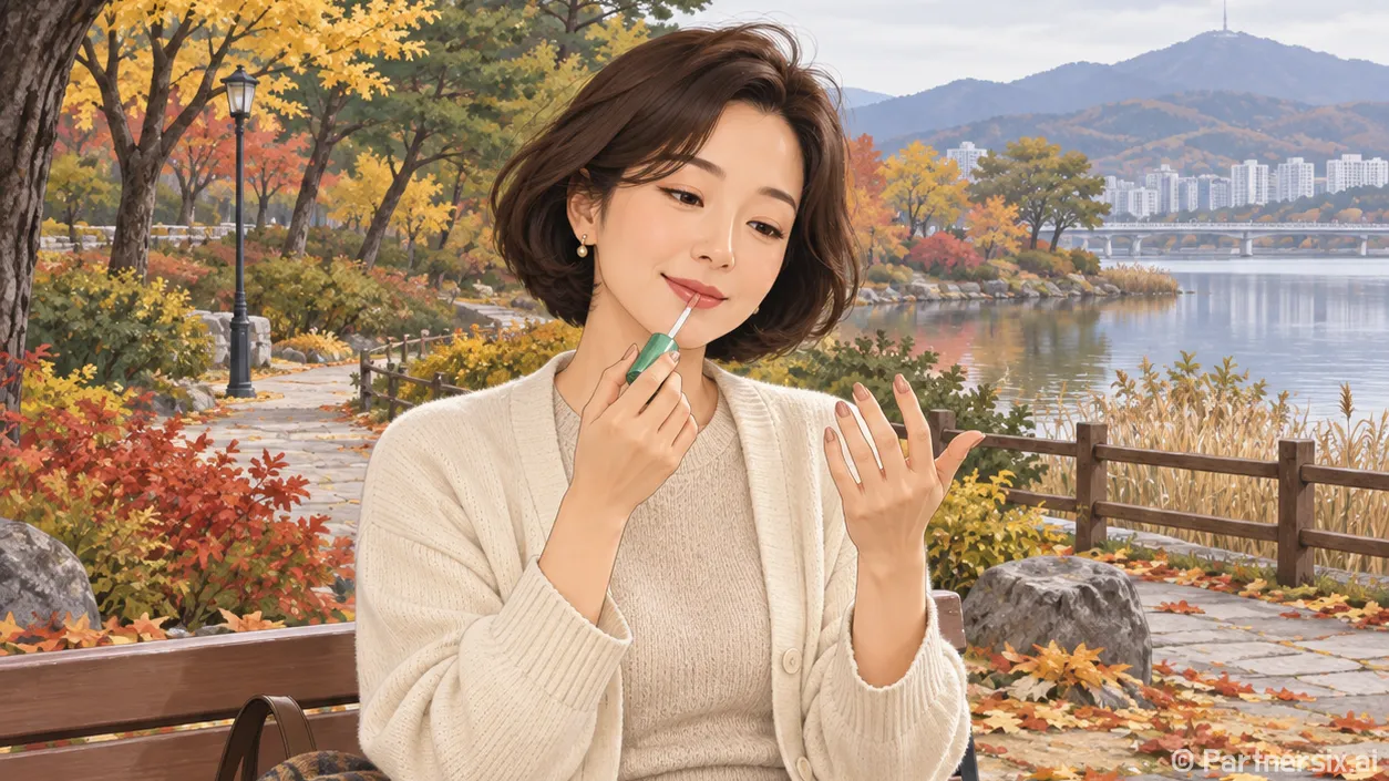 클라랑스 립오일을 바르고 손끝까지 봤더니