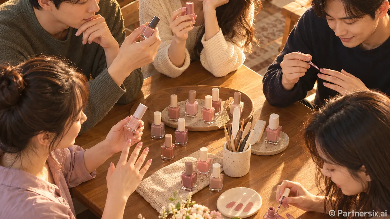 남대문 스카프 아저씨 영상을 보고 네일 색을 덜 샀다