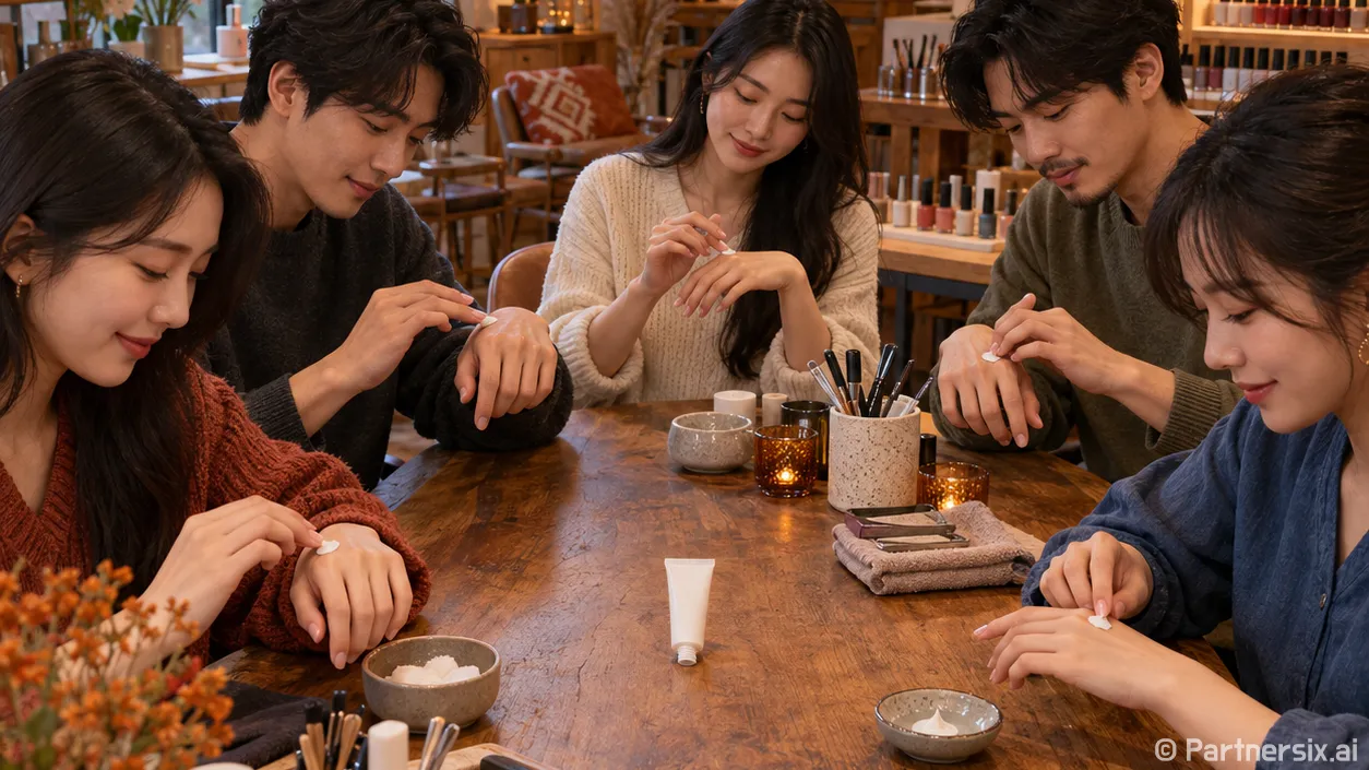 남은 아이크림을 손…
