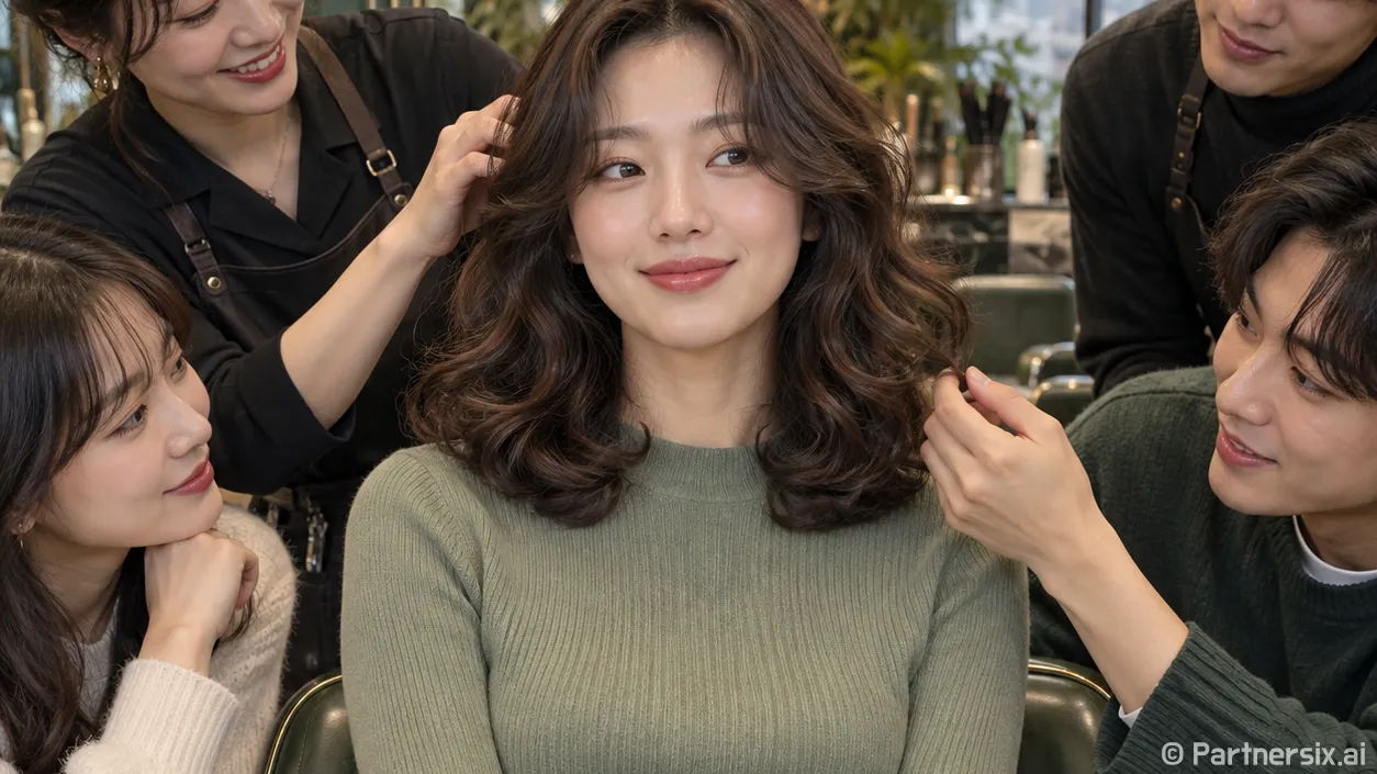손끝만 보던 내가 중단발펌에 눈길 준 이유