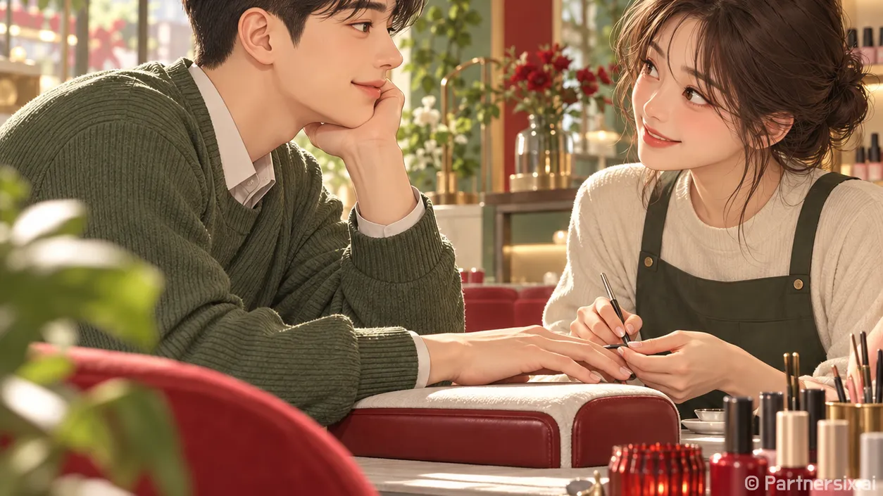 다운펌 하고 온 손님의 옆머리가 달라 보였다