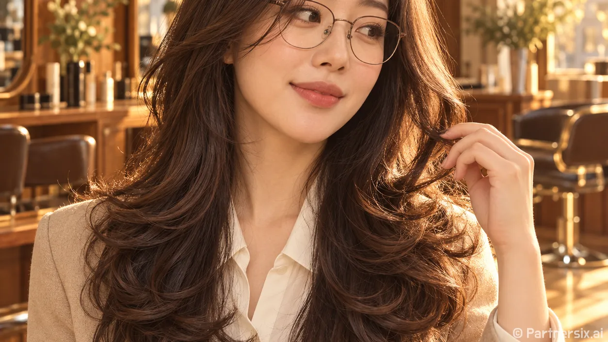 레이어드펌 하고 온 손님에게 배운 손질의 차이
