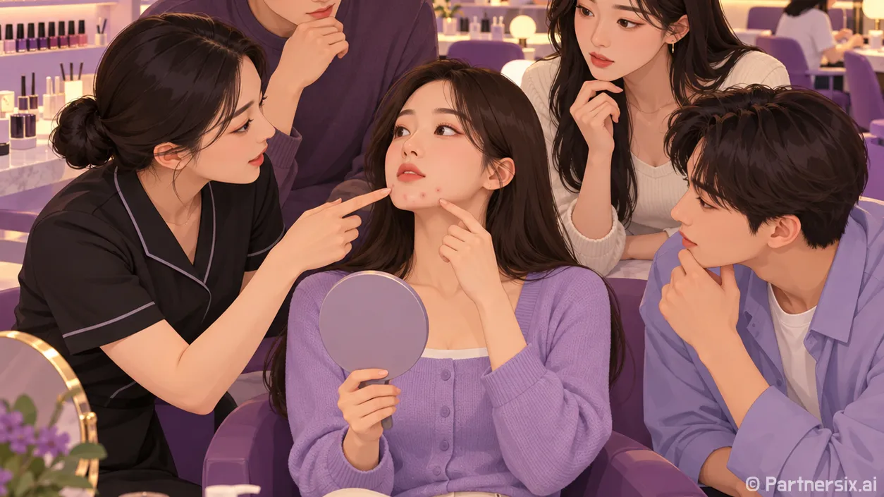 턱여드름원인 손님과 이야기하다 알게 됐어요