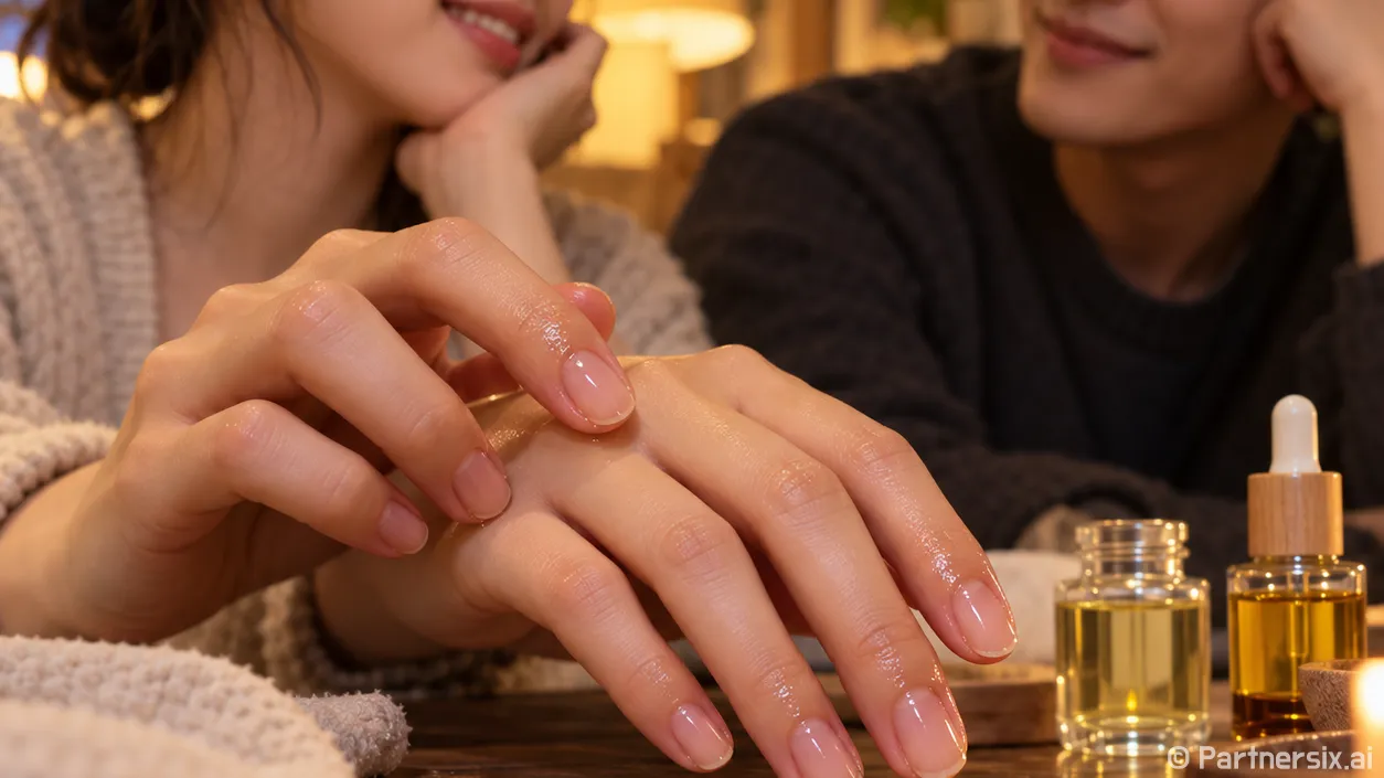 큐티클오일을 꾸준히 바른 손끝에서 달라진 것