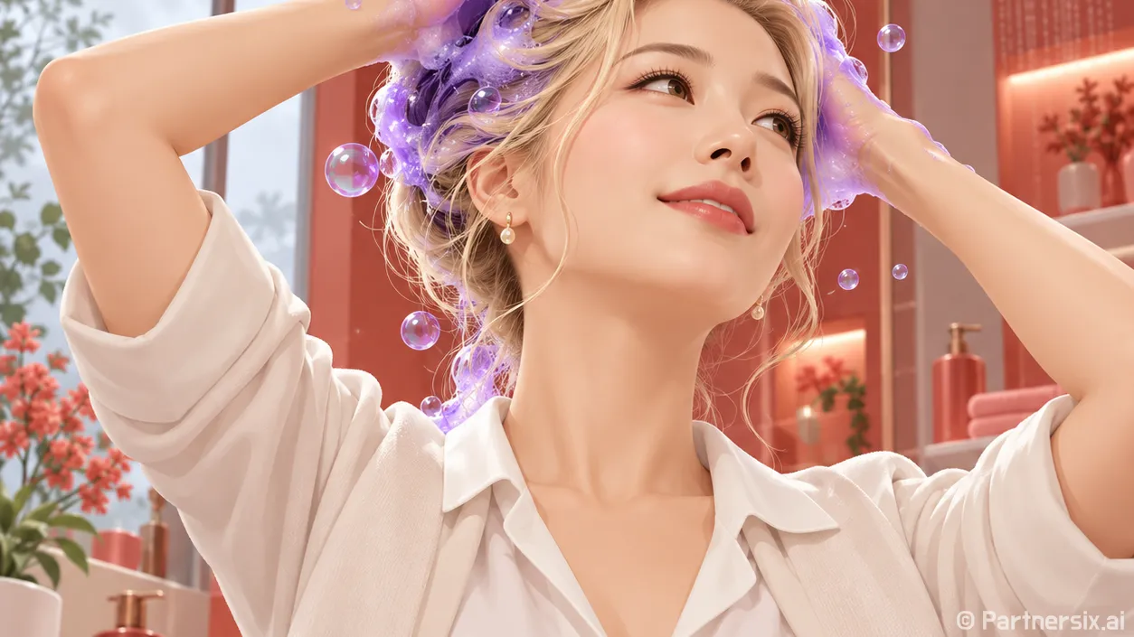 네일 손님 따라 보색샴푸 써봤더니