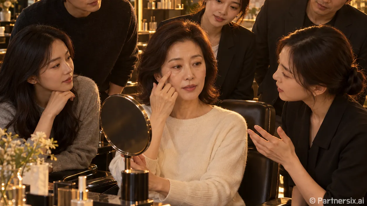 눈밑주름이 도드라져 보여 손끝부터 바꿔봤다