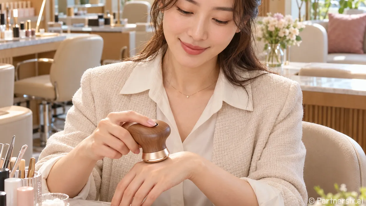 피부디바이스를 써봤더니 손 관리가 보였어요