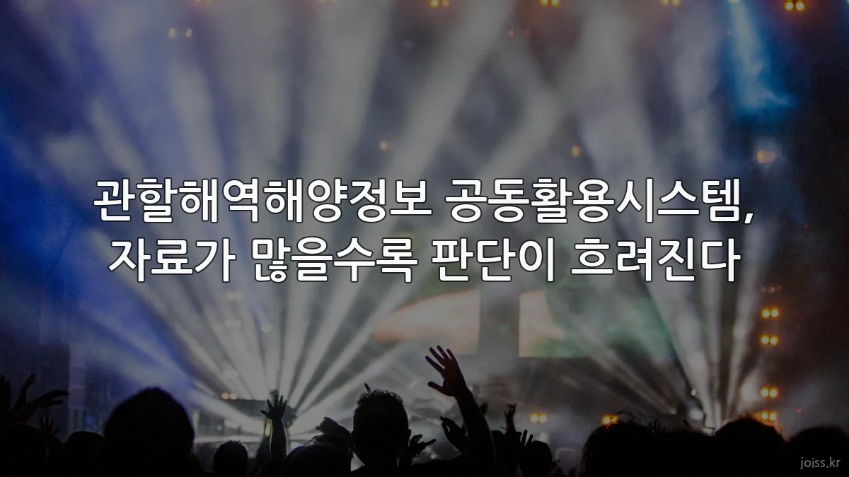 관할해역해양정보 공동활용시스템, 자료가 많을수록 판단이 흐려진다