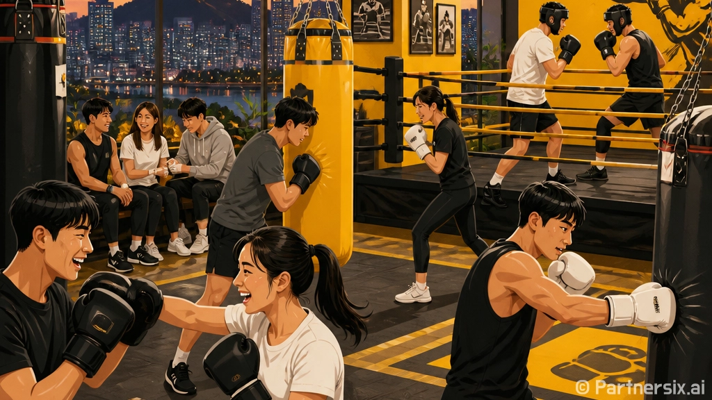 초보자가 복싱장 고…