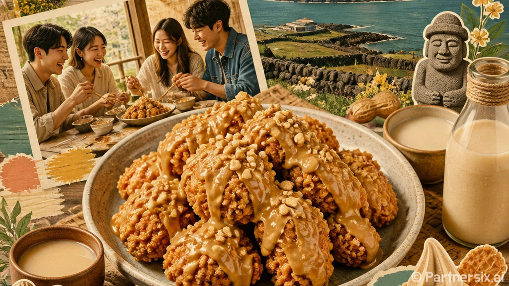 우도땅콩치킨 맛있게…