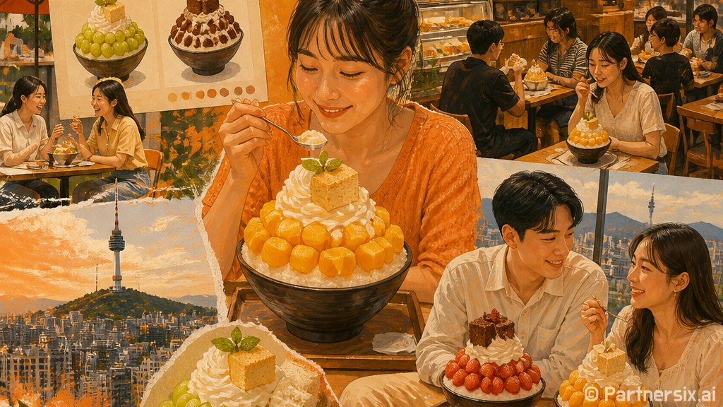 투썸 빙수 고르는 …