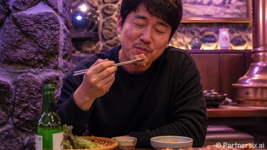 제주도 뷔 돼지고기…