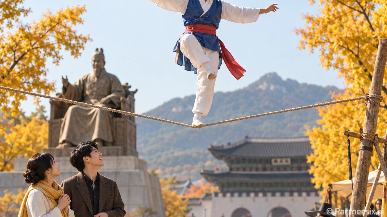 광화문 줄타기 제대…