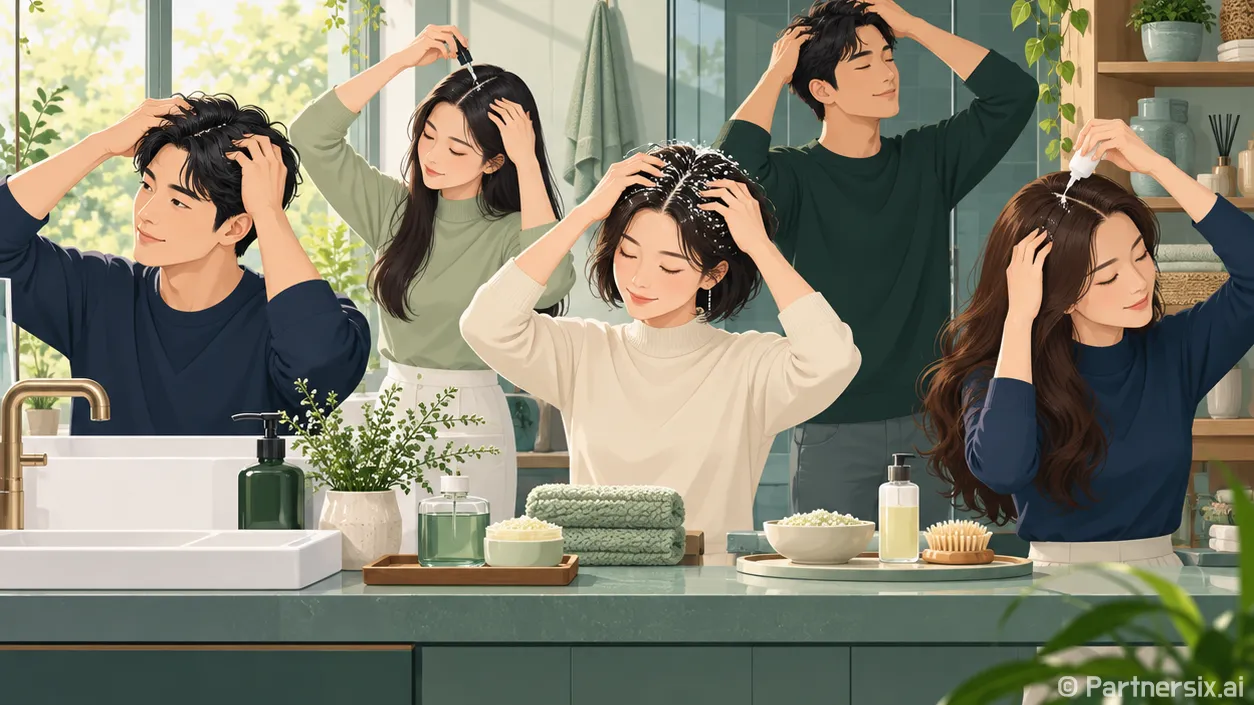 두피스케일링 자극 …