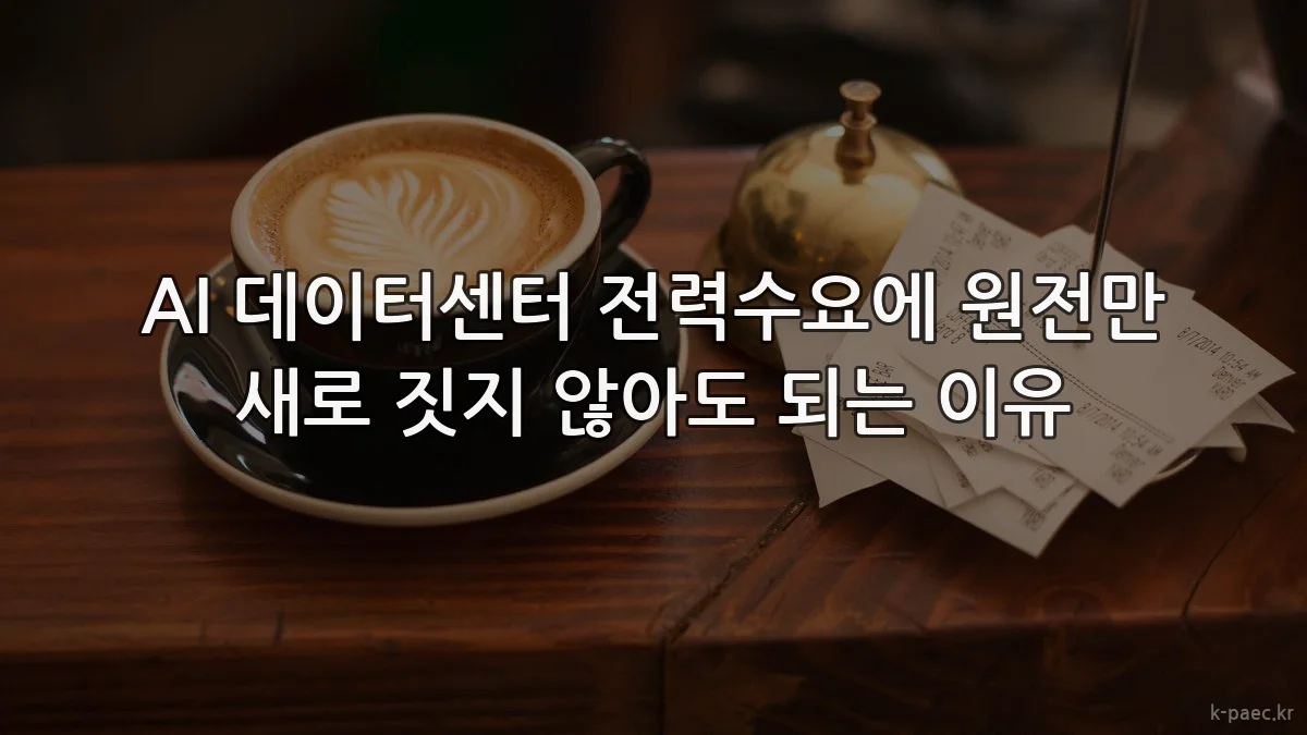 AI 데이터센터 전력수요에 원전만 새로 짓지 않아도 되는 이유
