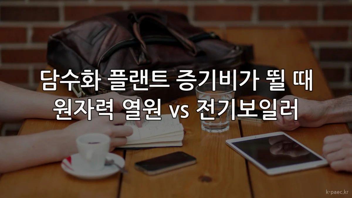 담수화 플랜트 증기비가 뛸 때 원자력 열원 vs 전기보일러