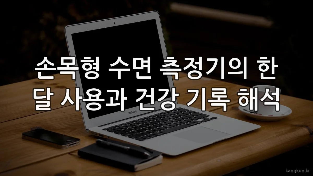 손목형 수면 측정기의 한 달 사용과 건강 기록 해석