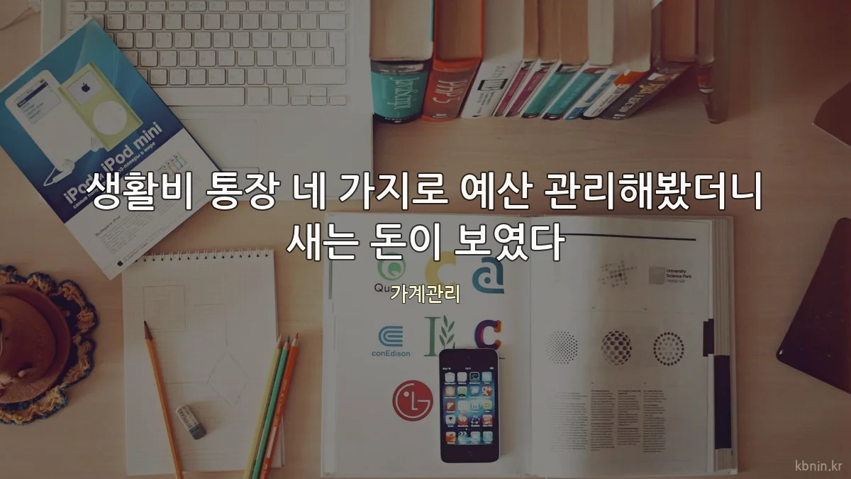 생활비 통장 네 가지로 예산 관리해봤더니 새는 돈이 보였다