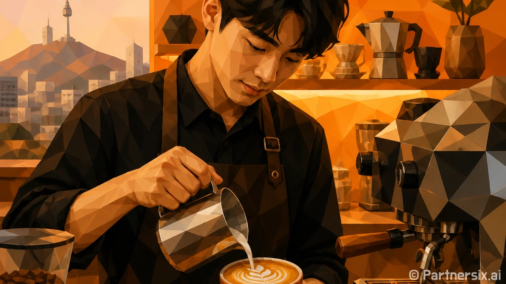 집에서 라떼 만들기…