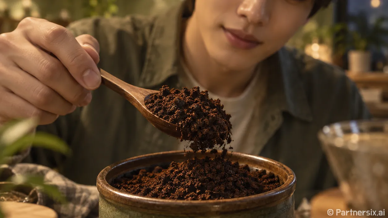 고소한 원두가루로 …
