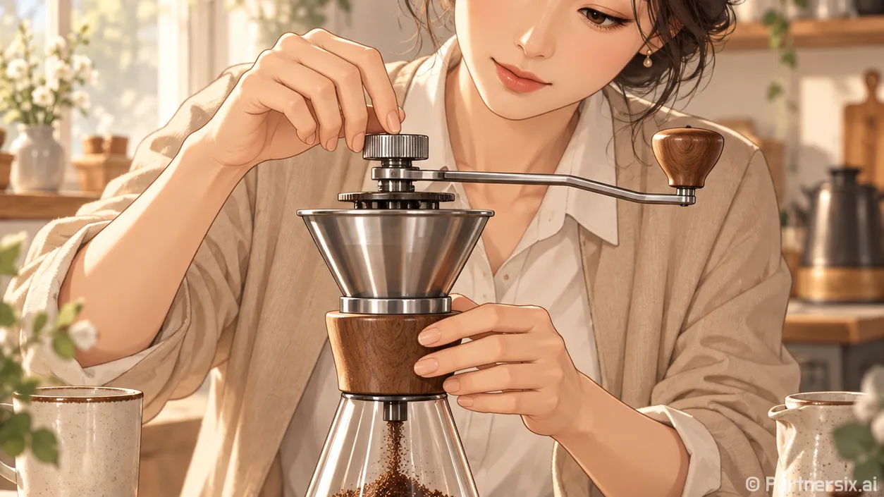 케멕스 그라인더 고르고 분쇄도 맞추는 방법