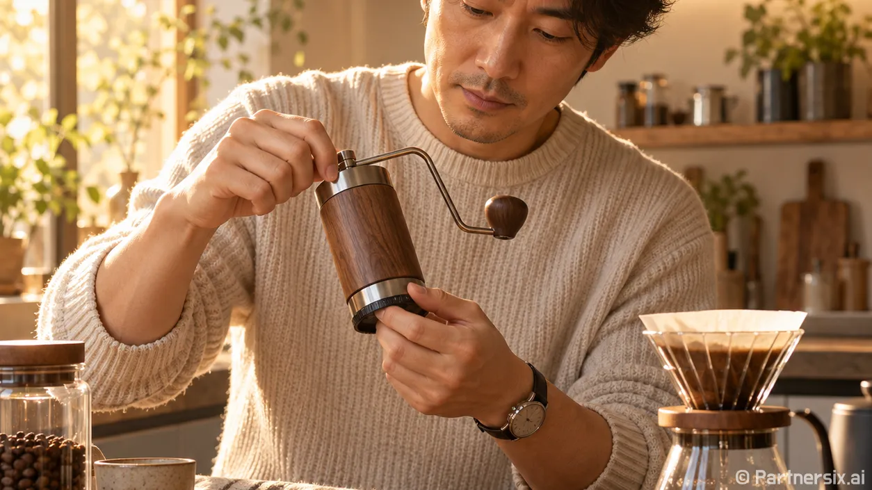 하리오 v60 그라인더 분쇄도 맞추는 방법