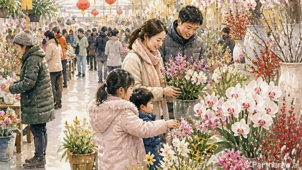 양재꽃시장 설연휴에…