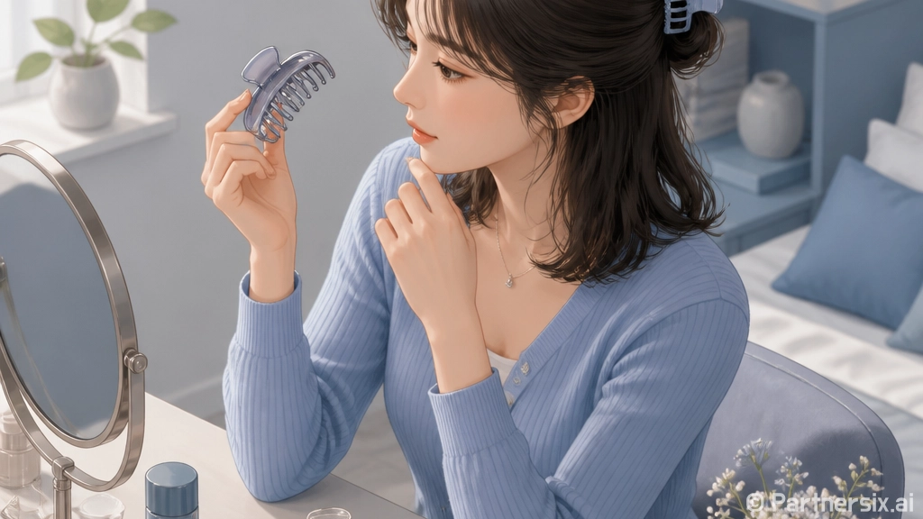 집게핀 예쁘게 꽂는…