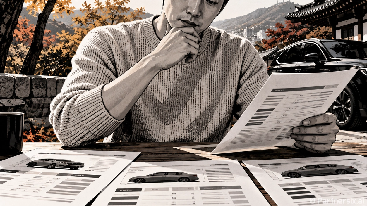 장기리스 계약 전 비용 비교하는 방법