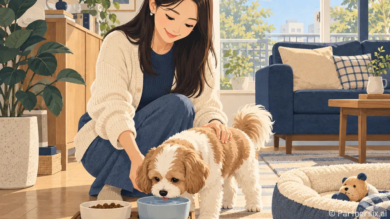 애완견과 처음 살 때 생활 리듬 잡는 방법