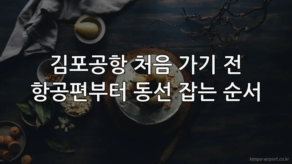 김포공항 처음 가기 전 항공편부터 동선 잡는 순서