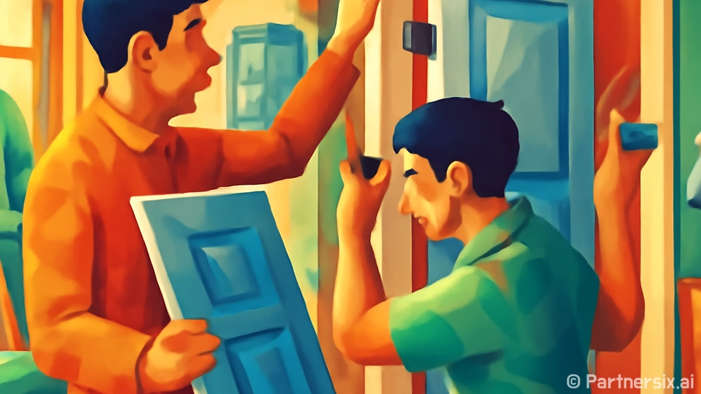 무타공 중문 설치하…