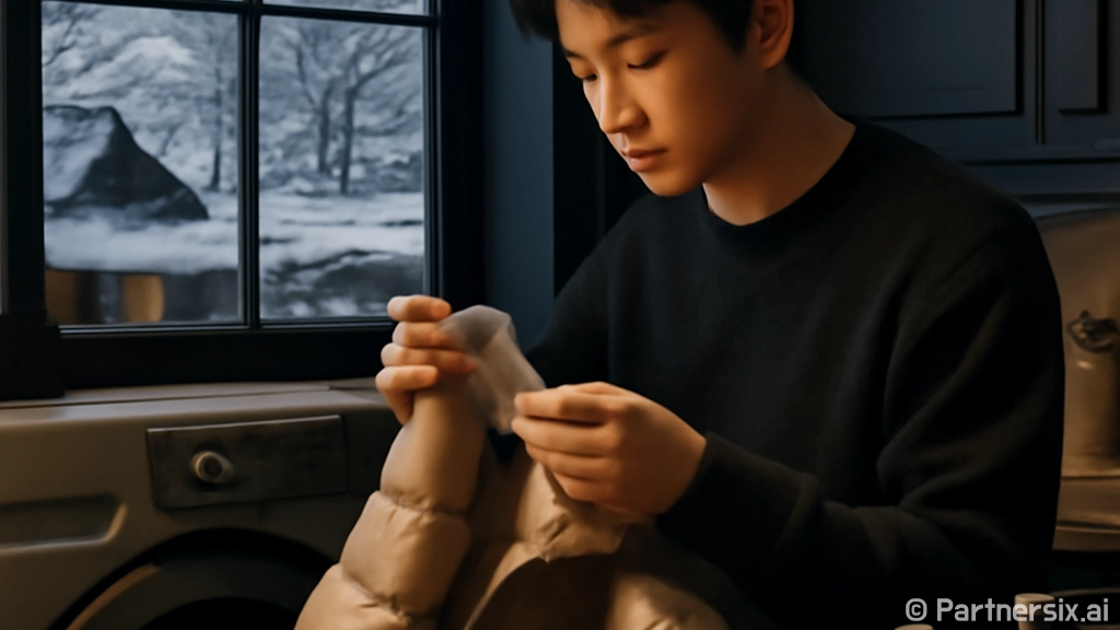 패딩을 깨끗하게 세…