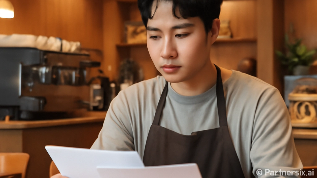 카페매매 계약서에 …