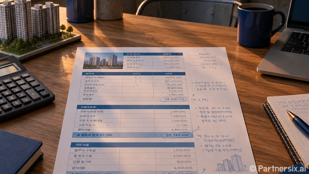 경매 낙찰받고 부동산취득세를 대충 잡았다가 잔금표가 꼬인 이야기