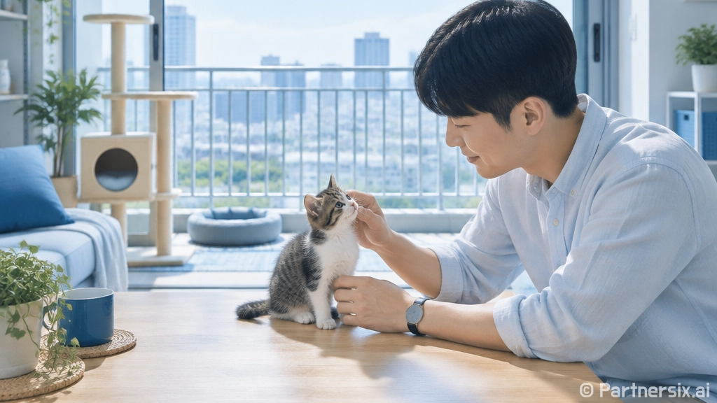 명도 현장에서 만난 새끼고양이, 고양이무료분양 직접 알아봤더니