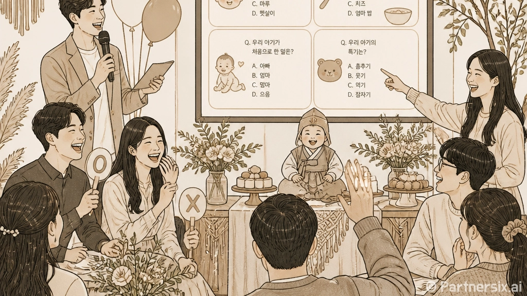 돌잔치 퀴즈 재미있…