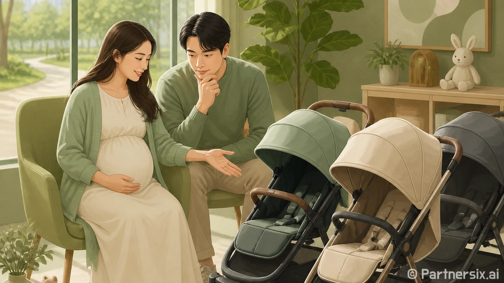 디럭스 유모차 사야…