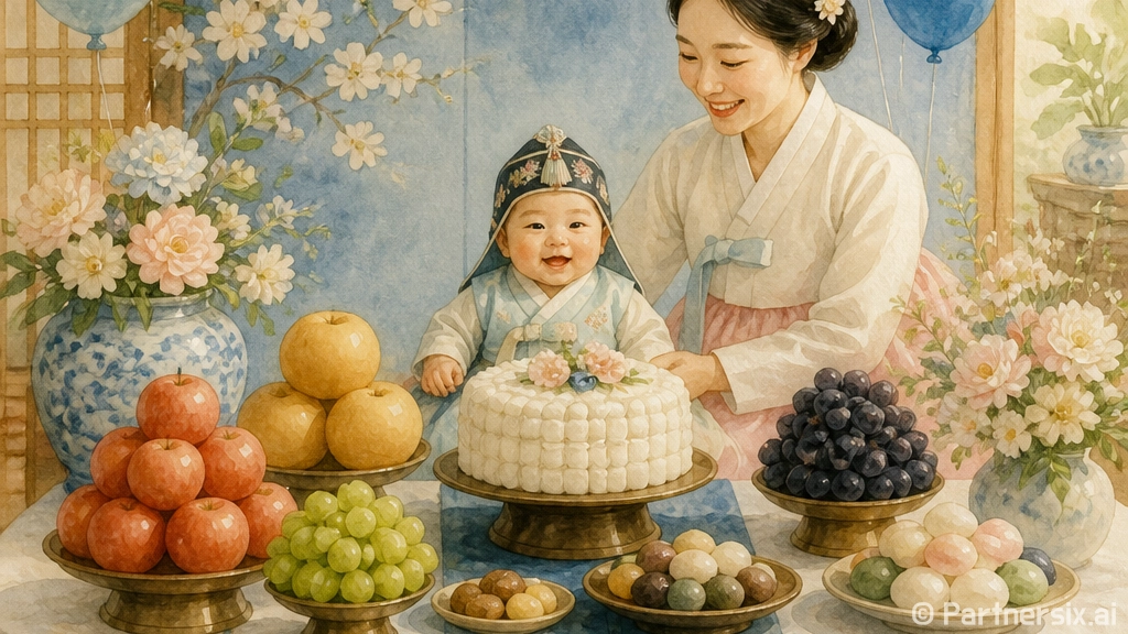 백일상과일 준비하는…