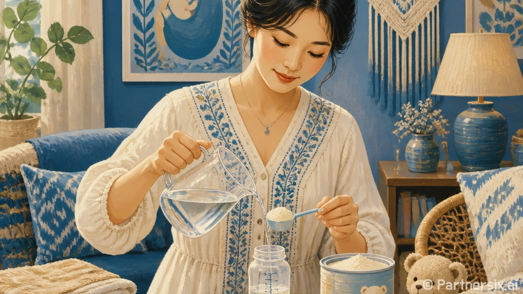 분유 타는법, 초보…