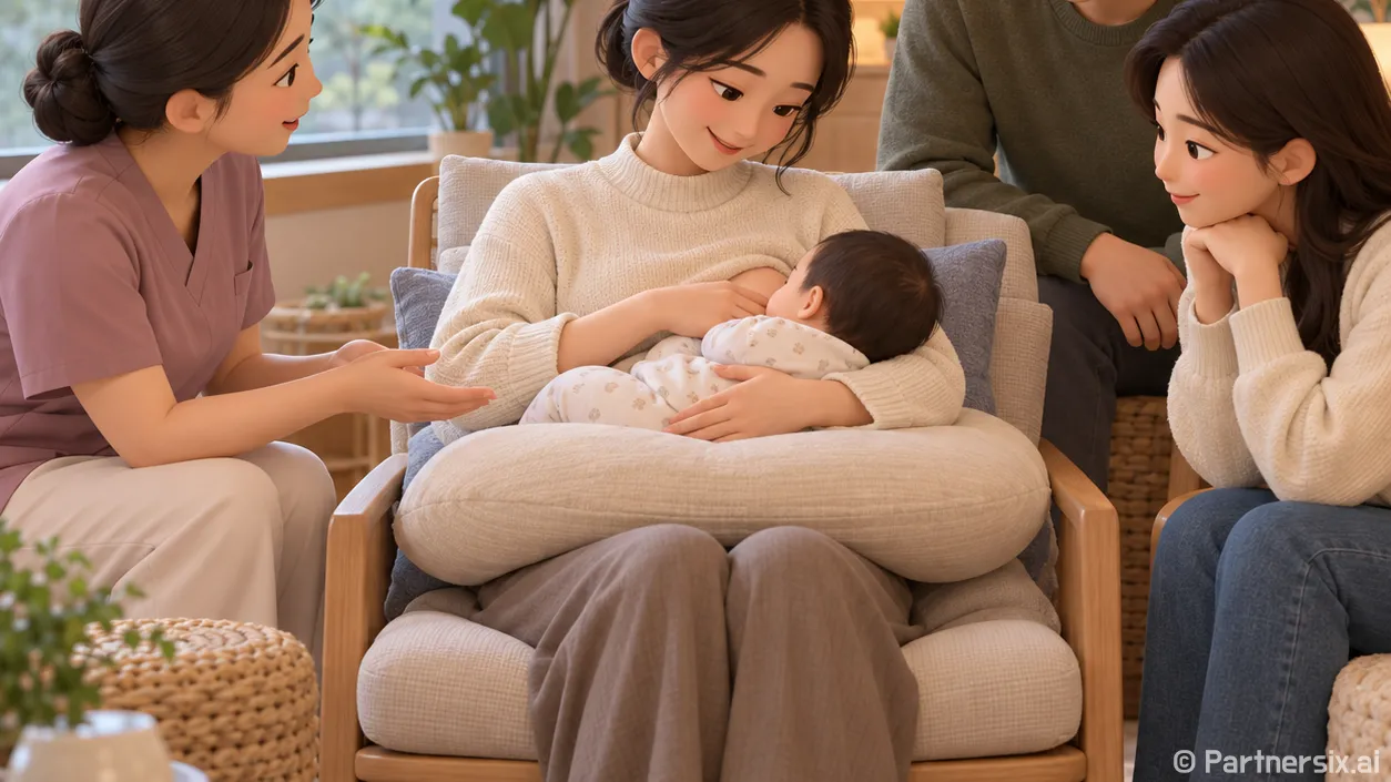 모유수유 자세 바꾸…