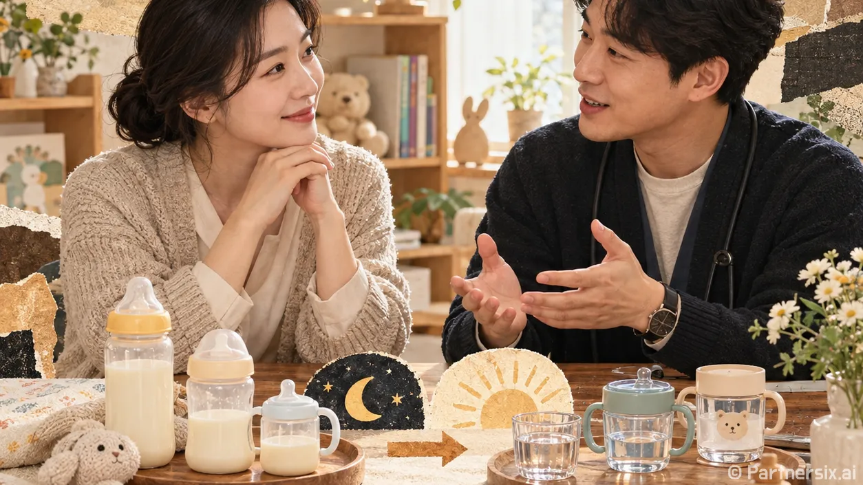 밤중수유 끊기 물로…
