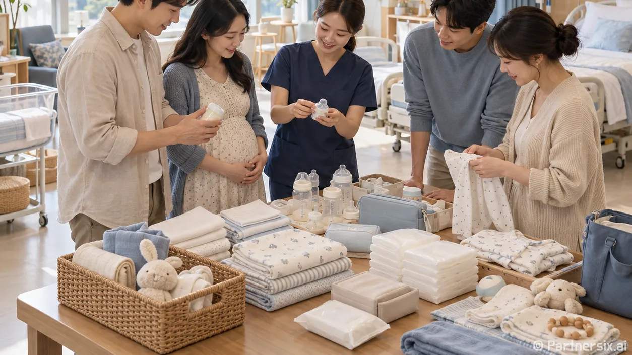 임산부 출산 준비물…