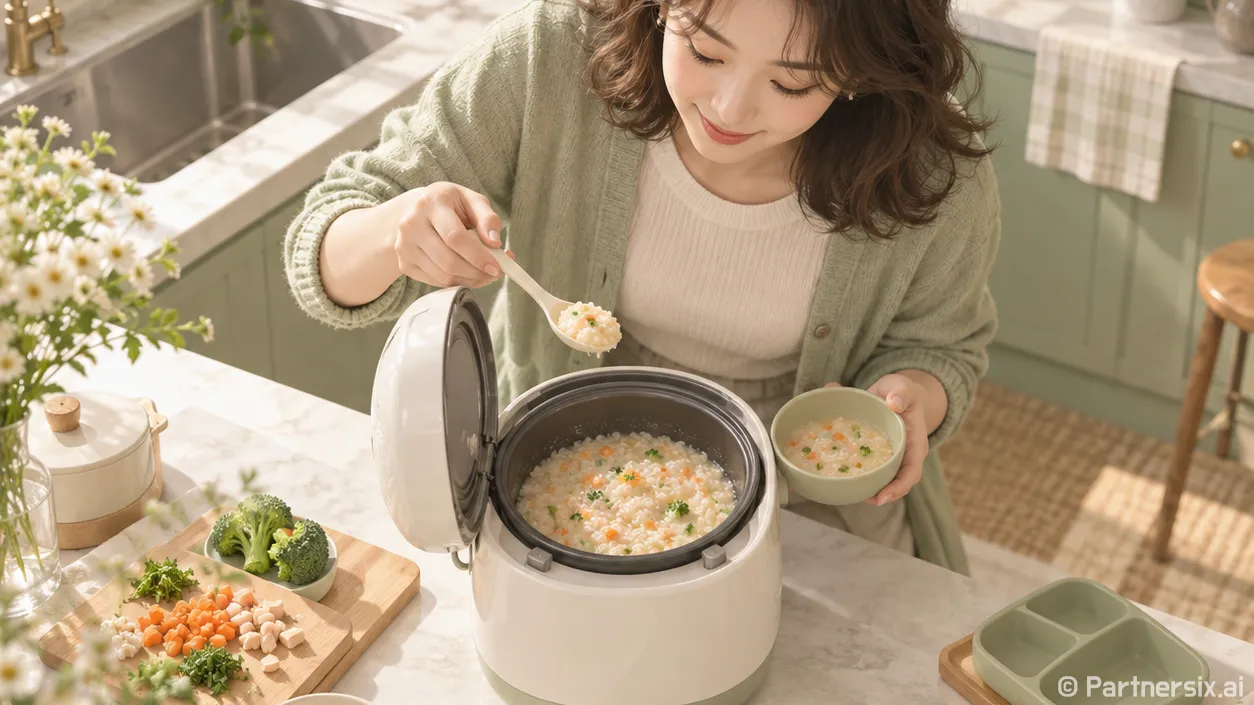 중기이유식 밥솥으로…