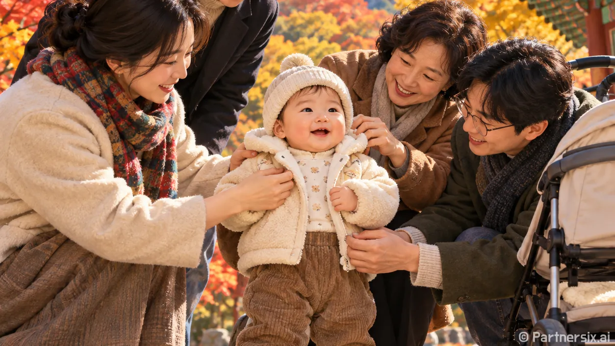 아기 겨울 외출복 …