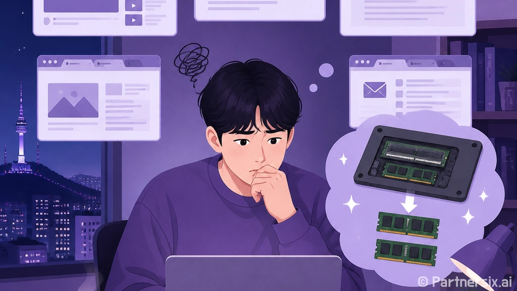 노트북램 업그레이드…