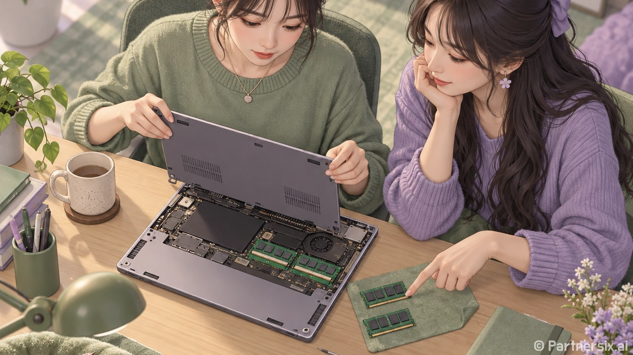 노트북램 업그레이드…