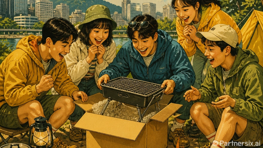 다이소 화로대 초보…